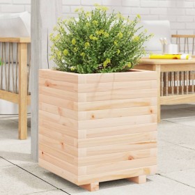 Solid pine wood planter 40x40x49.5 cm by vidaXL, Pots and planters - Ref: Foro24-3282509, Price: 96,87 €, Discount: %