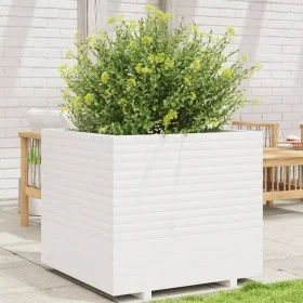 Solid white pine wood planter 80x80x72 cm by vidaXL, Pots and planters - Ref: Foro24-3282625, Price: 291,23 €, Discount: %