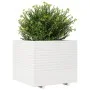 Jardinera de madera maciza de pino blanca 80x80x72 cm de vidaXL, Maceteros y jardineras - Ref: Foro24-3282625, Precio: 291,38...