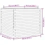 Jardinera madera maciza de abeto Douglas 80x80x72 cm de vidaXL, Maceteros y jardineras - Ref: Foro24-3282627, Precio: 258,09 ...