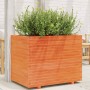 Solid wax brown pine wood planter 90x60x72 cm by vidaXL, Pots and planters - Ref: Foro24-3282646, Price: 281,59 €, Discount: %