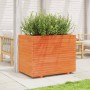 Solid wax brown pine wood planter 90x60x72 cm by vidaXL, Pots and planters - Ref: Foro24-3282646, Price: 281,59 €, Discount: %