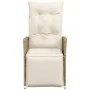 Garden recliners with beige cushions 2 pcs PE rattan by vidaXL, Garden chairs - Ref: Foro24-365669, Price: 262,24 €, Discount: %