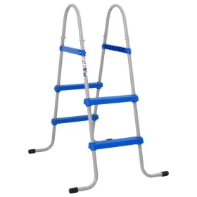 Ladder for raised pool steel and plastic 84 cm by vidaXL, Pool stairs and ramps - Ref: Foro24-4010325, Price: 56,47 €, Discou...