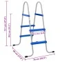 Leiter für erhöhten Stahl- und Kunststoffpool 84 cm von vidaXL, Pooltreppen und Rampen - Ref: Foro24-4010325, Preis: 56,34 €,...