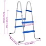 Leiter für erhöhten Stahl- und Kunststoffpool 84 cm von vidaXL, Pooltreppen und Rampen - Ref: Foro24-4010325, Preis: 57,41 €,...