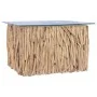 Couchtisch mit massiver Teakholz-Glasplatte 66x66x40 cm von vidaXL, Couchtisch - Ref: Foro24-288814, Preis: 167,09 €, Rabatt: %