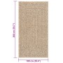 Alfombra ZIZUR apariencia de yute interior exterior 100x200 cm de vidaXL, Alfombras - Ref: Foro24-4006153, Precio: 90,39 €, D...