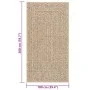 ZIZUR-Teppich in Jute-Optik für drinnen und draußen, 100 x 200 cm von vidaXL, Teppiche - Ref: Foro24-4006153, Preis: 72,25 €,...