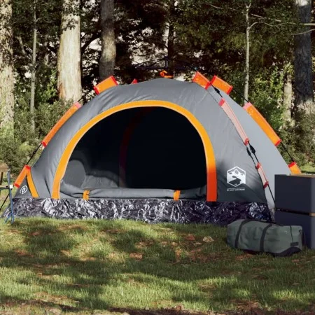 Schnell zu öffnendes 2-Personen-Campingzelt in Grau und Orange von vidaXL, Zelte - Ref: Foro24-4004163, Preis: 58,54 €, Rabat...
