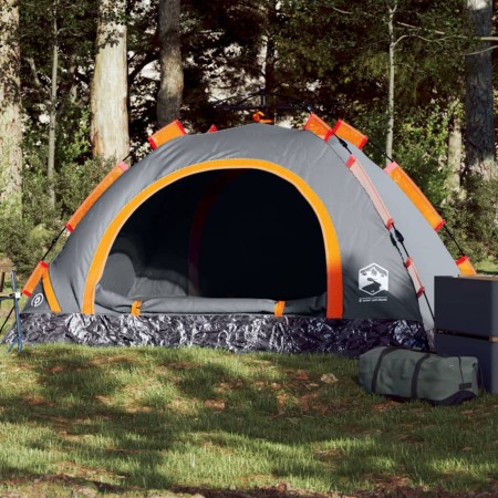 Schnell zu öffnendes 2-Personen-Campingzelt in Grau und Orange von vidaXL, Zelte - Ref: Foro24-4004163, Preis: 51,50 €, Rabat...