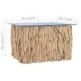 Couchtisch mit massiver Teakholz-Glasplatte 66x66x40 cm von vidaXL, Couchtisch - Ref: Foro24-288814, Preis: 167,09 €, Rabatt: %