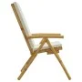 Klappbare Bistrostühle mit Kissen 2 Stück cremeweißer Bambus von vidaXL, Gartenstühle - Ref: Foro24-365875, Preis: 213,18 €, ...