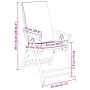 Klappbare Bistrostühle mit Kissen 2 Stück cremeweißer Bambus von vidaXL, Gartenstühle - Ref: Foro24-365875, Preis: 213,18 €, ...
