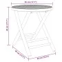 Folding bamboo garden table Ø45x45 cm by vidaXL, Garden tables - Ref: Foro24-365880, Price: 50,05 €, Discount: %