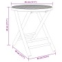 Folding bamboo garden table Ø45x45 cm by vidaXL, Garden tables - Ref: Foro24-365880, Price: 49,02 €, Discount: %