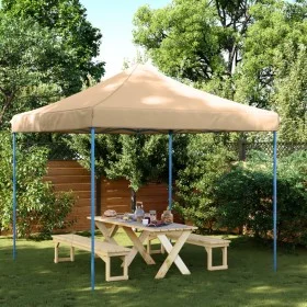 Beigefarbenes Pop-Up-Faltpartyzelt 292 x 292 x 315 cm von vidaXL, Zelte und Pavillons - Ref: Foro24-4004914, Preis: 107,19 €,...