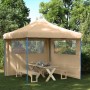 Pop-Up Folding Party Tent with 2 Beige Side Walls by vidaXL, Tents and gazebos - Ref: Foro24-4004921, Price: 133,85 €, Discou...