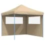 Pop-Up Folding Party Tent with 2 Beige Side Walls by vidaXL, Tents and gazebos - Ref: Foro24-4004921, Price: 130,10 €, Discou...