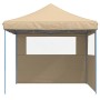 Pop-Up Folding Party Tent with 2 Beige Side Walls by vidaXL, Tents and gazebos - Ref: Foro24-4004921, Price: 133,85 €, Discou...