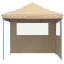 Pop-Up Folding Party Tent with 2 Beige Side Walls by vidaXL, Tents and gazebos - Ref: Foro24-4004921, Price: 130,10 €, Discou...