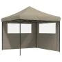 Pop-Up folding party tent with 2 taupe side walls by vidaXL, Tents and gazebos - Ref: Foro24-4004923, Price: 122,80 €, Discou...