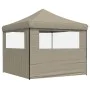 Pop-Up folding party tent with 2 taupe side walls by vidaXL, Tents and gazebos - Ref: Foro24-4004923, Price: 122,80 €, Discou...