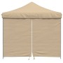Pop-Up Folding Party Tent with 4 Beige Side Walls by vidaXL, Tents and gazebos - Ref: Foro24-4004928, Price: 154,28 €, Discou...