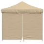 Pop-Up Folding Party Tent with 4 Beige Side Walls by vidaXL, Tents and gazebos - Ref: Foro24-4004928, Price: 151,06 €, Discou...