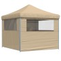 Pop-Up Folding Party Tent with 4 Beige Side Walls by vidaXL, Tents and gazebos - Ref: Foro24-4004928, Price: 154,28 €, Discou...