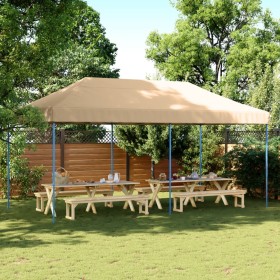 Pop-Up folding party tent beige 580x292x315 cm by vidaXL, Tents and gazebos - Ref: Foro24-4004935, Price: 162,82 €, Discount: %