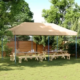 Pop-Up folding party tent beige 580x292x315 cm by vidaXL, Tents and gazebos - Ref: Foro24-4004935, Price: 156,38 €, Discount: %