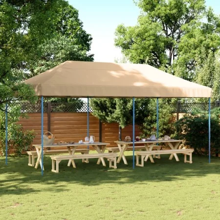 Pop-Up Faltpartyzelt Beige 580x292x315 cm von vidaXL, Zelte und Pavillons - Ref: Foro24-4004935, Preis: 158,99 €, Rabatt: %