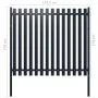 Panel de valla acero recubrimiento polvo antracita 174,5x170 cm by vidaXL, fence panels - Ref: Foro24-146474, Price: 185,24 €...