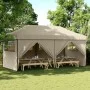 Pop-Up-Faltpartyzelt mit 4 taupefarbenen Seitenwänden von vidaXL, Zelte und Pavillons - Ref: Foro24-4004954, Preis: 257,80 €,...
