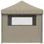 Tienda de fiesta plegable Pop-Up con 4 paredes laterales taupe de vidaXL, Carpas y cenadores - Ref: Foro24-4004954, Precio: 2...