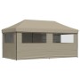 Pop-Up-Faltpartyzelt mit 4 taupefarbenen Seitenwänden von vidaXL, Zelte und Pavillons - Ref: Foro24-4004954, Preis: 254,83 €,...