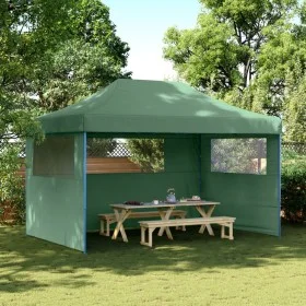 Pop-Up Folding Party Tent with 3 Side Walls Green by vidaXL, Tents and gazebos - Ref: Foro24-4004968, Price: 164,71 €, Discou...
