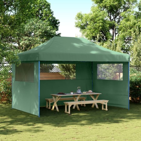 Pop-up-Faltzelt mit 3 Seitenwänden in Grün von vidaXL, Zelte und Pavillons - Ref: Foro24-4004968, Preis: 148,41 €, Rabatt: %