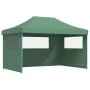 Pop-Up Folding Party Tent with 3 Side Walls Green by vidaXL, Tents and gazebos - Ref: Foro24-4004968, Price: 164,71 €, Discou...