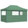 Pop-Up Folding Party Tent with 3 Side Walls Green by vidaXL, Tents and gazebos - Ref: Foro24-4004968, Price: 164,71 €, Discou...