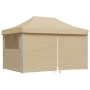 Pop-Up Folding Party Tent with 4 Beige Side Walls by vidaXL, Tents and gazebos - Ref: Foro24-4004975, Price: 162,56 €, Discou...