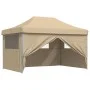 Pop-Up Folding Party Tent with 4 Beige Side Walls by vidaXL, Tents and gazebos - Ref: Foro24-4004975, Price: 165,96 €, Discou...