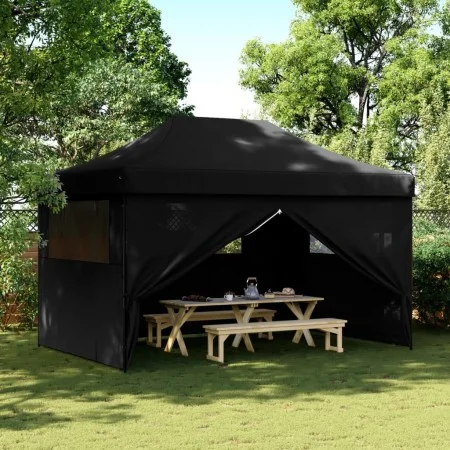 Pop-Up Folding Party Tent with 4 Black Side Walls by vidaXL, Tents and gazebos - Ref: Foro24-4004982, Price: 180,47 €, Discou...