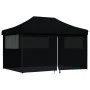 Pop-Up Folding Party Tent with 4 Black Side Walls by vidaXL, Tents and gazebos - Ref: Foro24-4004982, Price: 180,47 €, Discou...