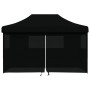Pop-Up-Faltzelt mit 4 schwarzen Seitenwänden von vidaXL, Zelte und Pavillons - Ref: Foro24-4004982, Preis: 171,41 €, Rabatt: %