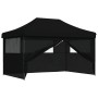 Pop-Up-Faltzelt mit 4 schwarzen Seitenwänden von vidaXL, Zelte und Pavillons - Ref: Foro24-4004982, Preis: 171,41 €, Rabatt: %