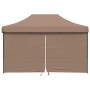Pop-up-Faltzelt mit 4 Seitenwänden, braun von vidaXL, Zelte und Pavillons - Ref: Foro24-4004980, Preis: 179,46 €, Rabatt: %