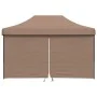 Pop-Up Folding Party Tent with 4 Side Walls Brown by vidaXL, Tents and gazebos - Ref: Foro24-4004980, Price: 176,36 €, Discou...