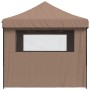 Pop-up-Faltzelt mit 4 Seitenwänden, braun von vidaXL, Zelte und Pavillons - Ref: Foro24-4004980, Preis: 179,46 €, Rabatt: %